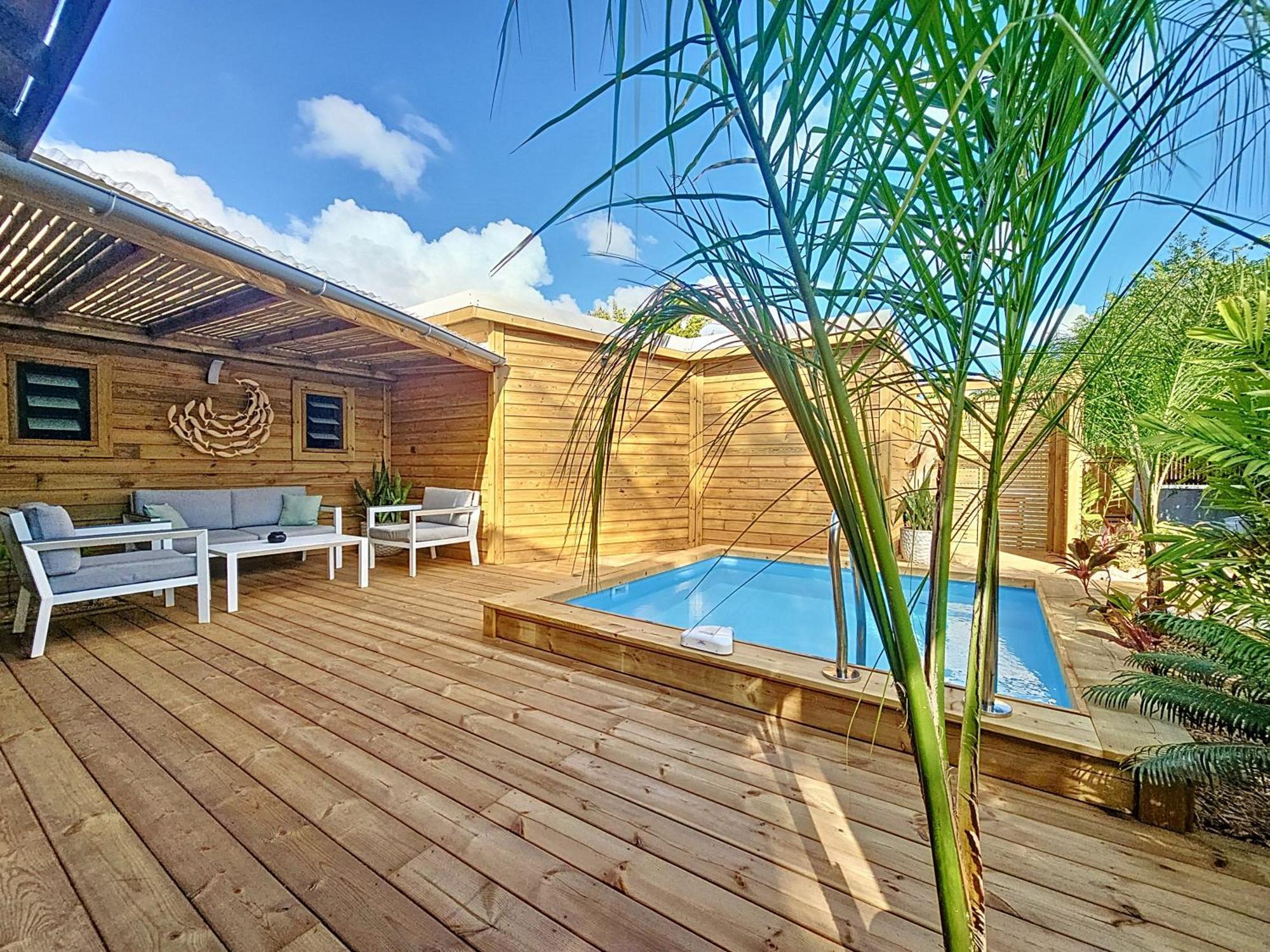 Villa L'Anjou Creole A Sainte Anne En Guadeloupe Avec Piscine Privee Et 2 Chambres Pour 4 Personnes Екстер'єр фото