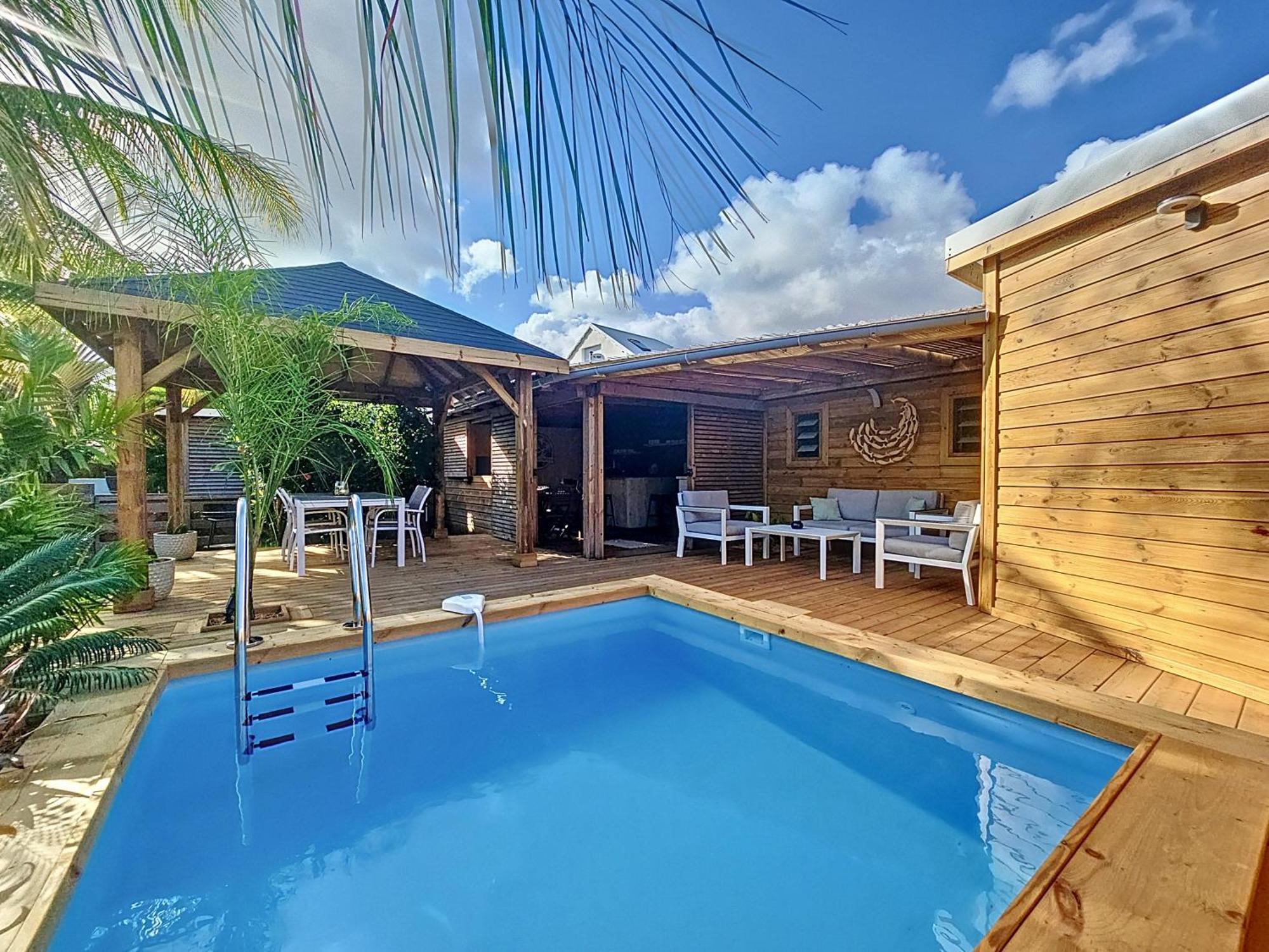 Villa L'Anjou Creole A Sainte Anne En Guadeloupe Avec Piscine Privee Et 2 Chambres Pour 4 Personnes Екстер'єр фото